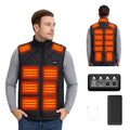 Gilet chauffant pour homme, veste chauffante 21 zones avec batterie externe 20000mAh